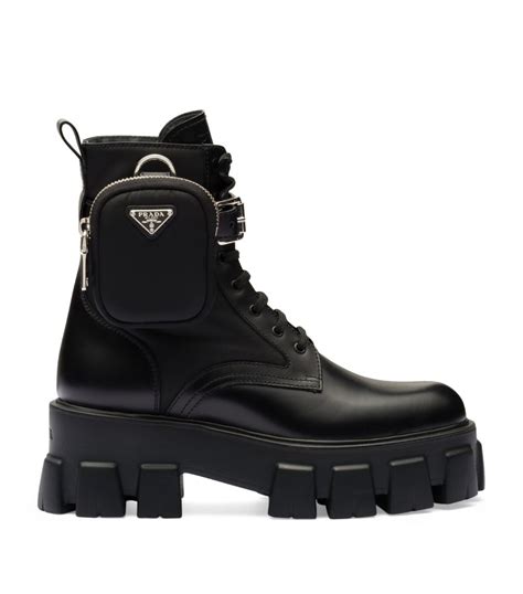 prada black boots with pouch|Prada boots with pouch price.